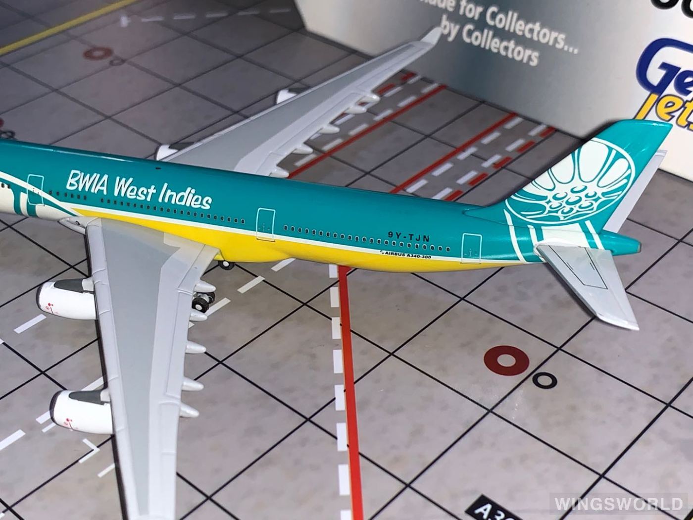 Geminijets 1:400 GJBWA316 BWIA West Indies Airways Airbus A340-300 9Y-TJN