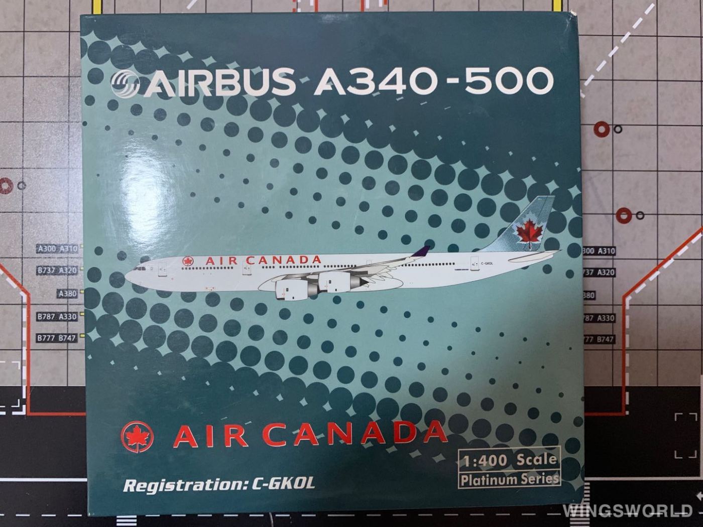 Phoenix 1:400 PH10728 Air Canada 加拿大航空 Airbus A340-500 C-GKOL