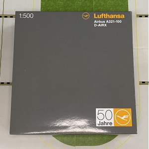 Lufthansa 汉莎航空 Airbus A321 D-AIRX 50周年涂装 514637 Herpa 1:500