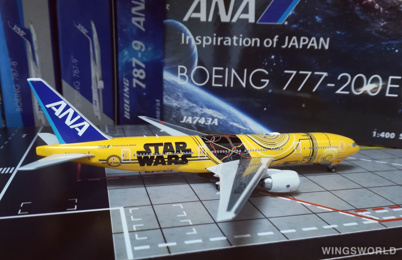 Phoenix 1:400 Boeing 777-200 ANA 全日空PH4JA743A JA743A C-3PO的 