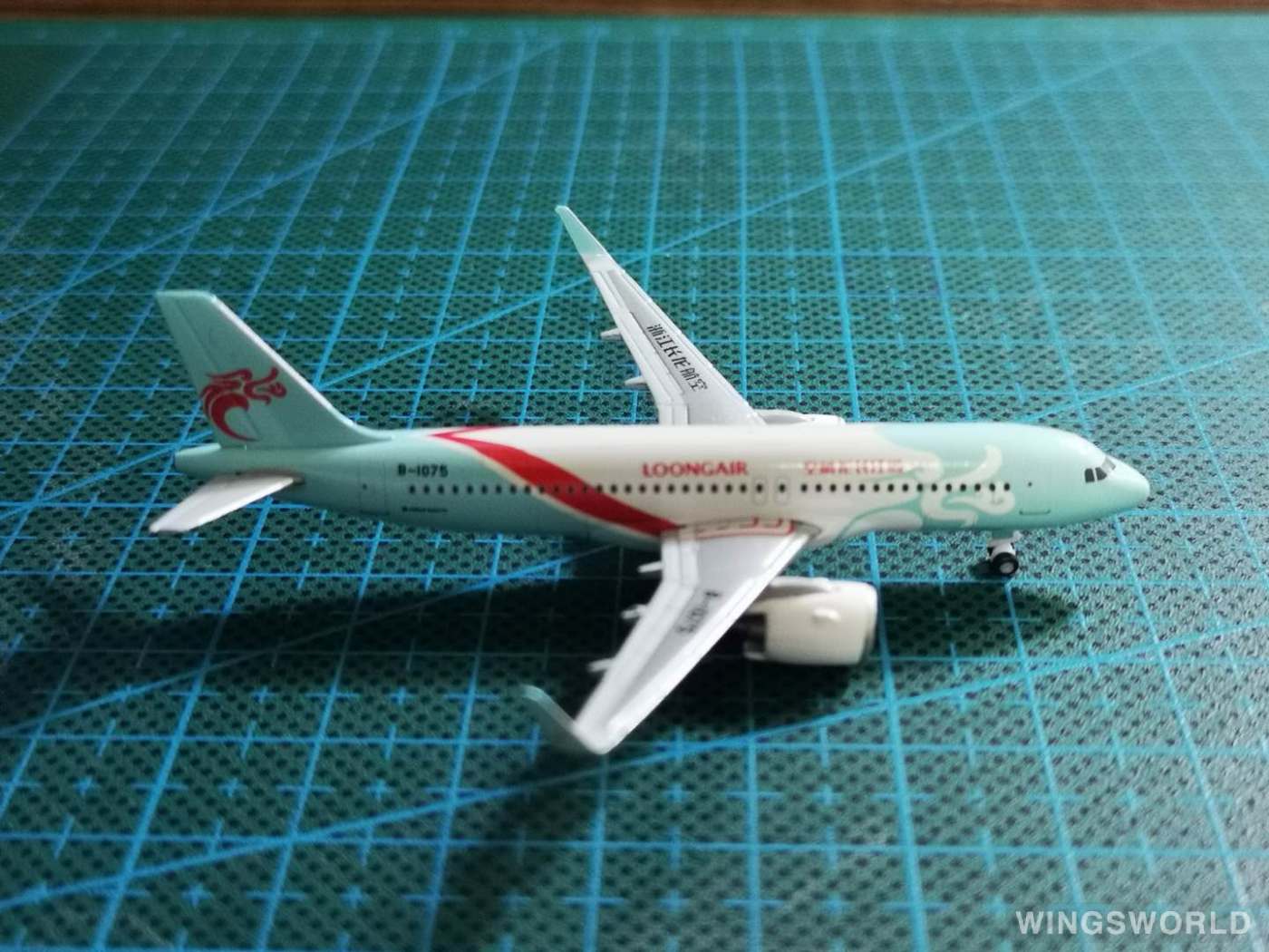 Herpa 1:500 533775 Loong Air 浙江长龙航空 Airbus A320neo B-1075