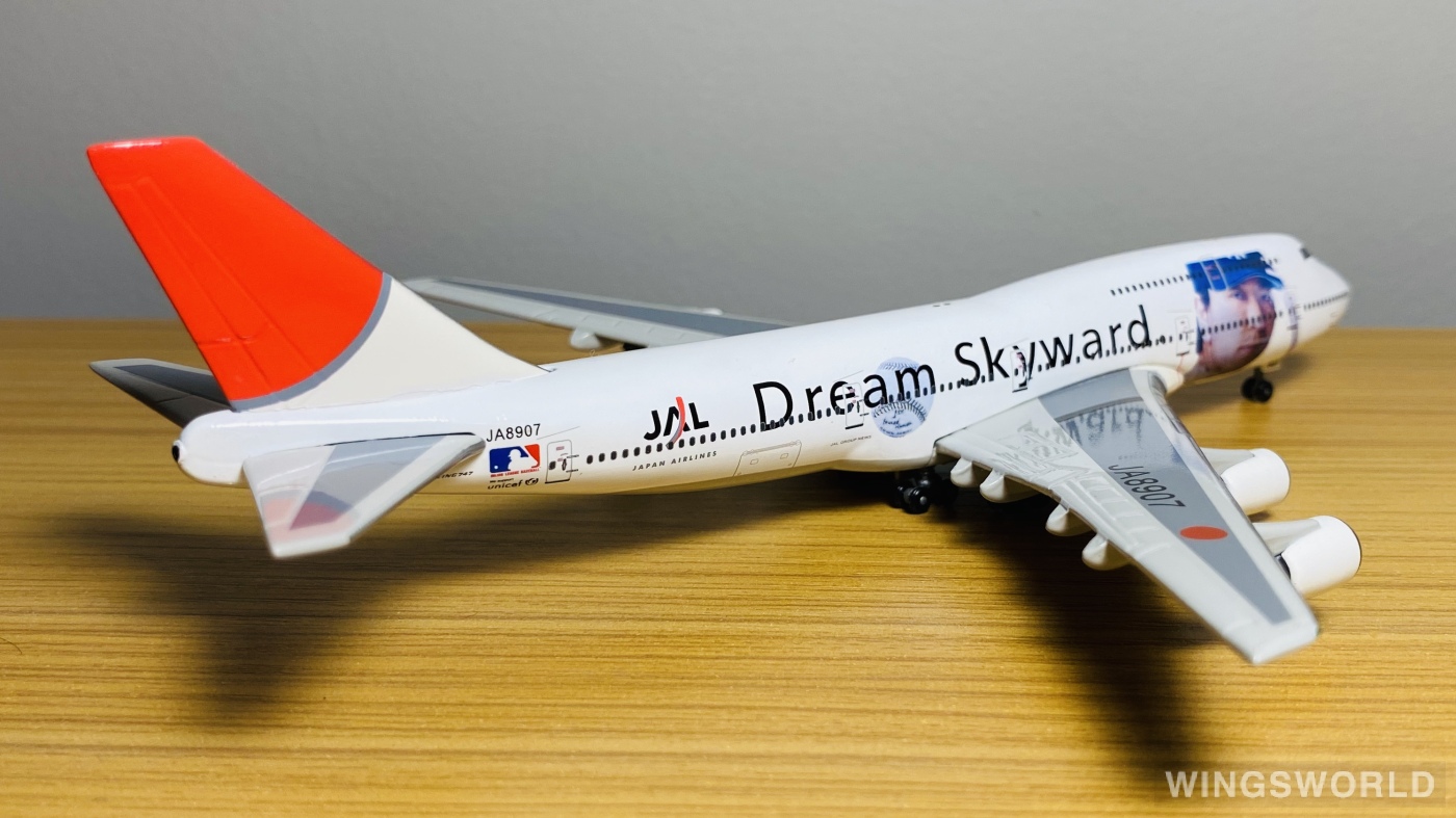 Phoenix 1:400 PH4JAL003 Japan Airlines 日本航空 Boeing 747-400 JA8907