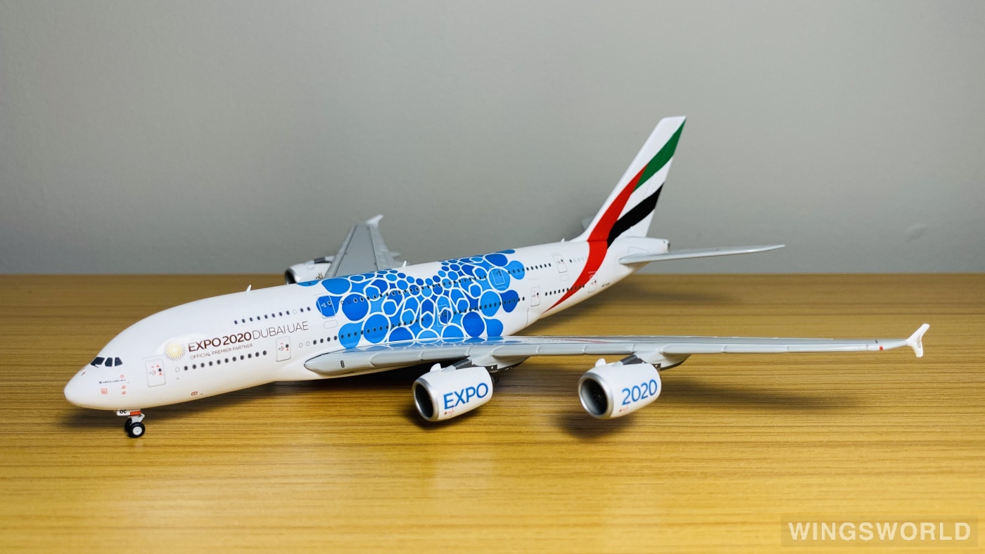 Geminijets 1:400 GJUAE1833 Emirates 阿联酋航空 Airbus A380-800 A6-EOC
