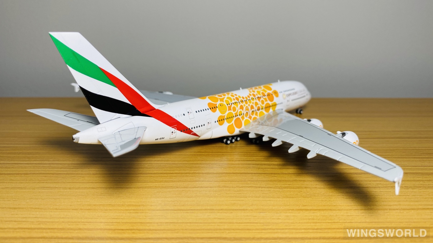 Emirates Airbus A380-800 模型 Airbus A380-800 Emirates Rugby World Cup Sponsor White with
