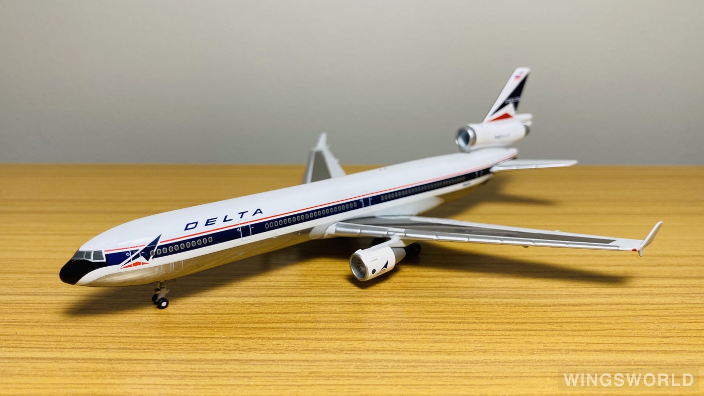 Geminijets 1:400 GJDAL167 Delta Air Lines 达美航空 McDonnell Douglas MD-11 N804DE