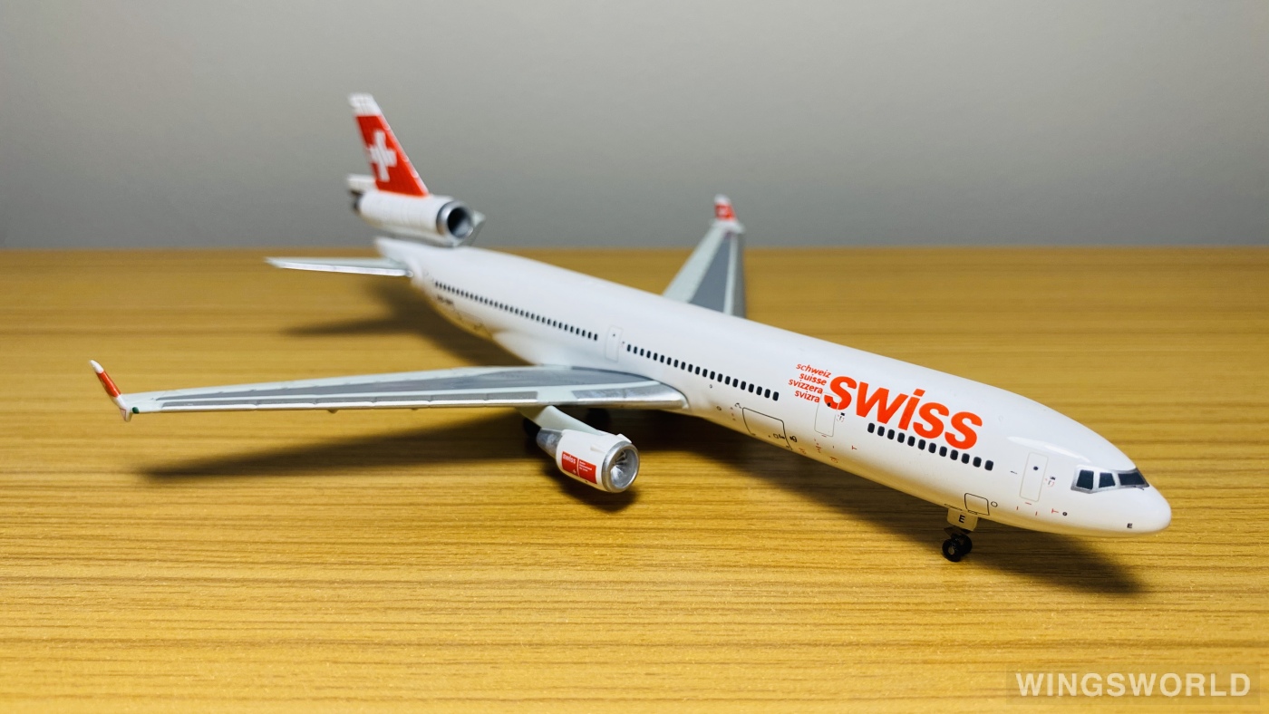 TucanoLine 1:400 84001003 Swiss 瑞士国际航空 McDonnell Douglas MD-11 HB-IWE