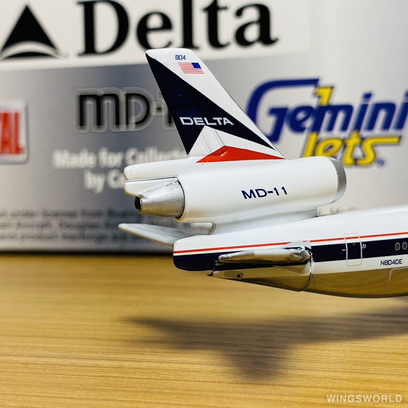 Geminijets 1:400 GJDAL167 Delta Air Lines 达美航空 McDonnell Douglas MD-11 N804DE