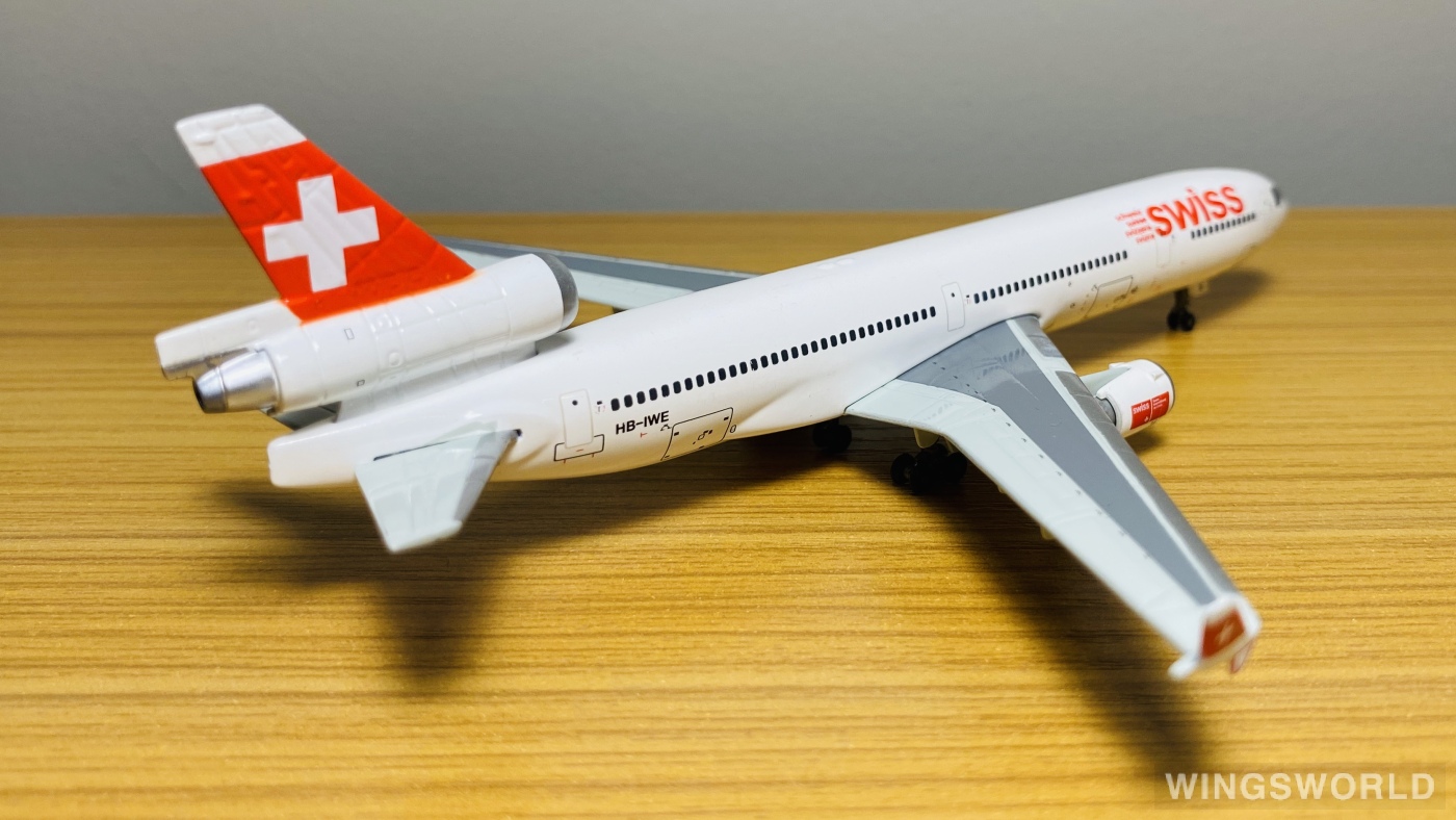 TucanoLine 1:400 84001003 Swiss 瑞士国际航空 McDonnell Douglas MD-11 HB-IWE