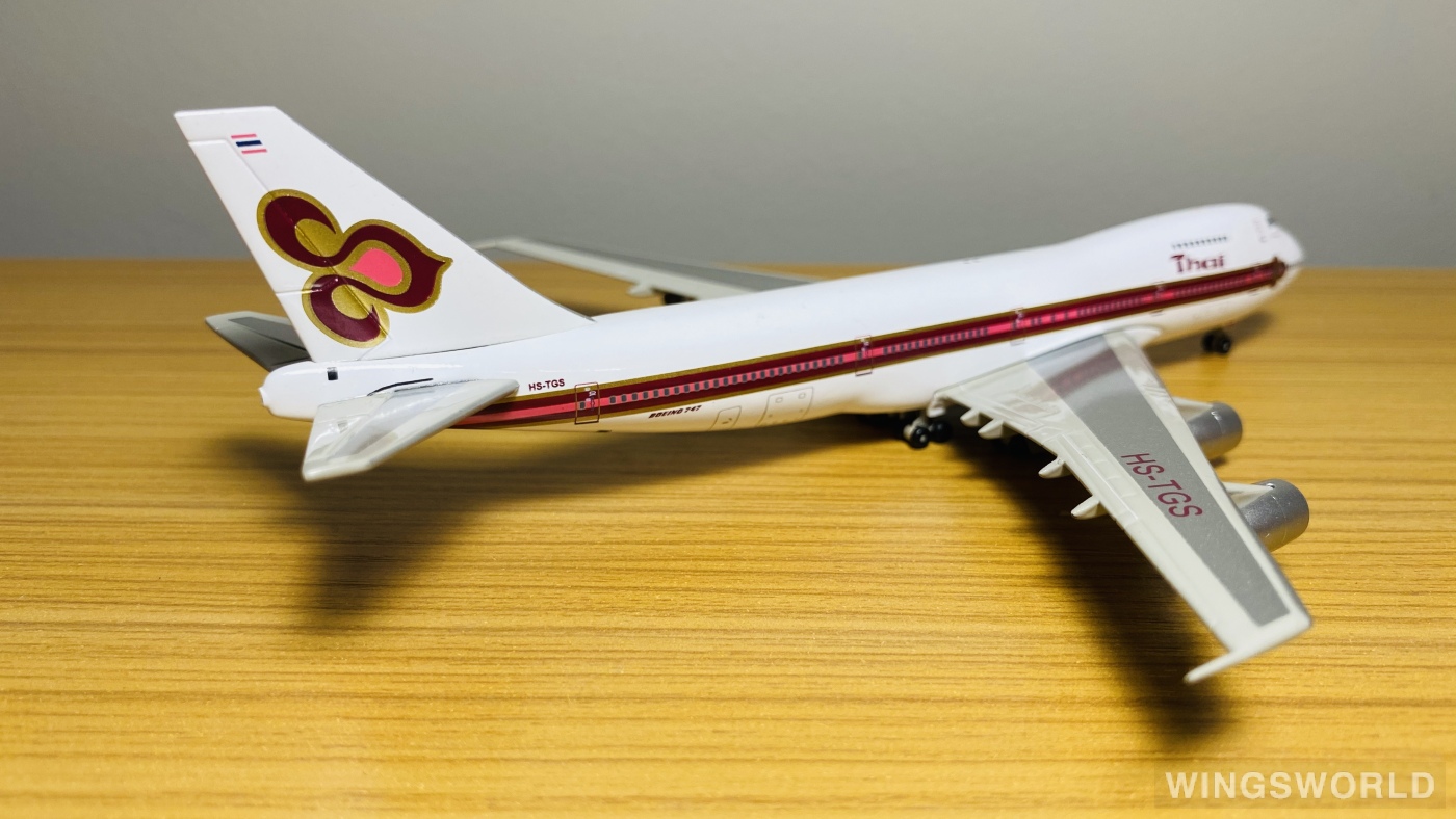 Jet-X 1:400 JX484 Thai Airways 泰国国际航空 Boeing 747-200 HS-TGS