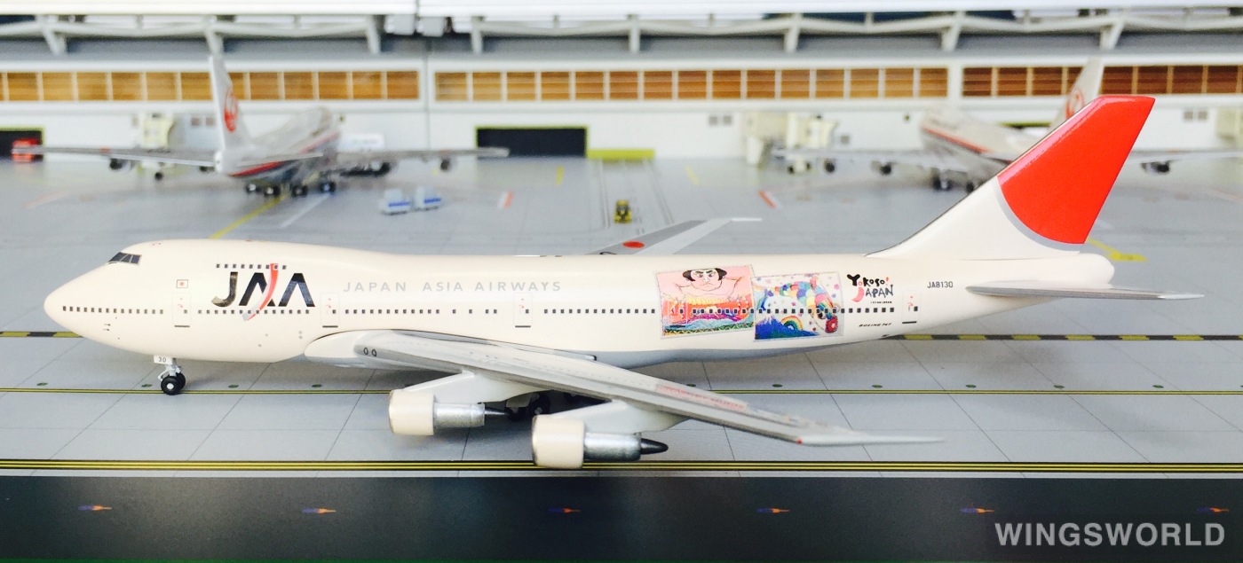 Big Bird 1:400 BB4-2004-57 Japan Asia Airways 日本亚细亚航空 Boeing 747-100 JA8130