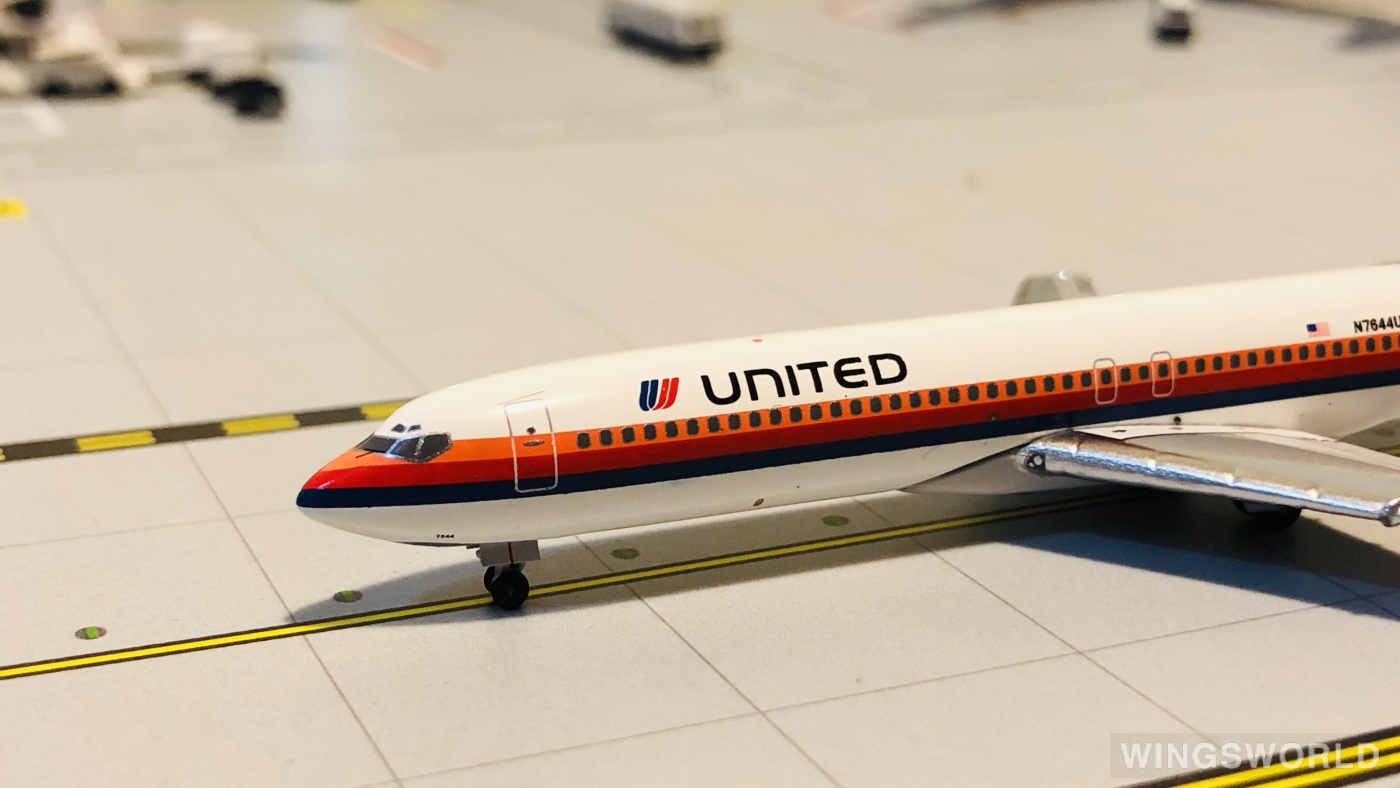 AeroClassics 1:400 ACN7644U United Airlines 美国联合航空 Boeing 727-200 N7644U