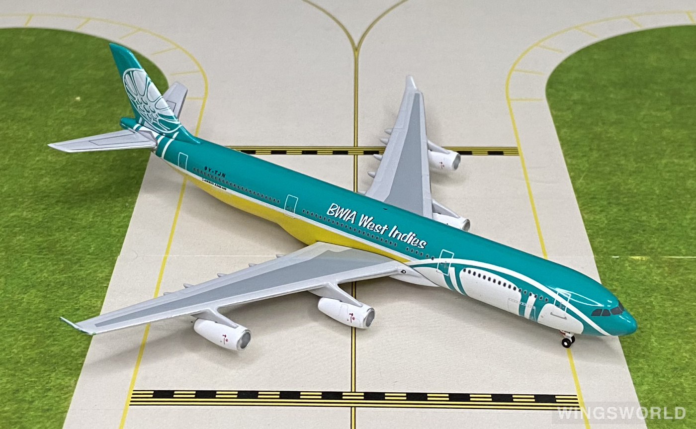 Starjets 1:500 SJBWA174 BWIA West Indies Airways Airbus A340-300 9Y-TJN