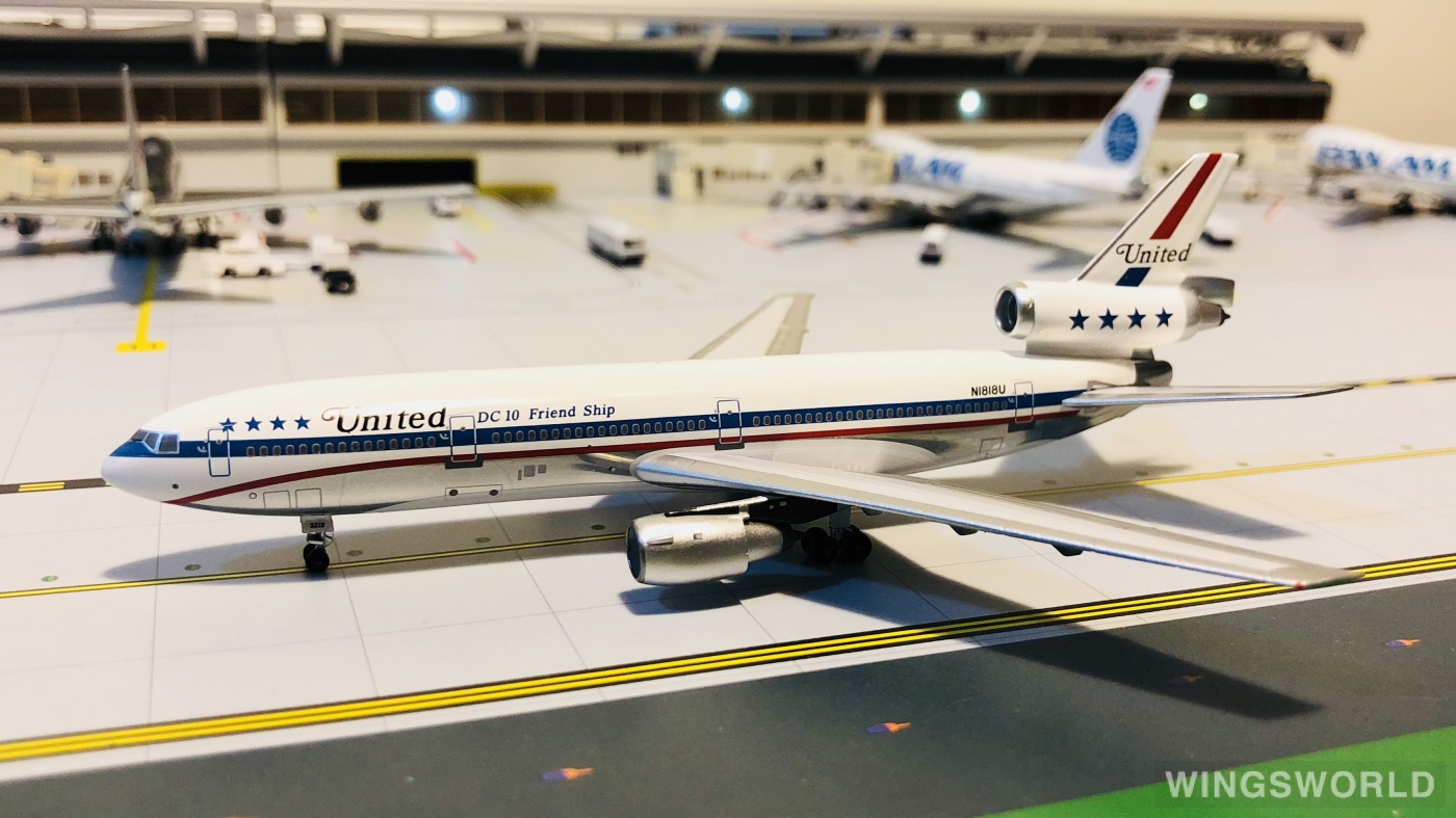 AeroClassics 1:400 ACN1818U United Airlines 美国联合航空 McDonnell Douglas DC-10 N1818U
