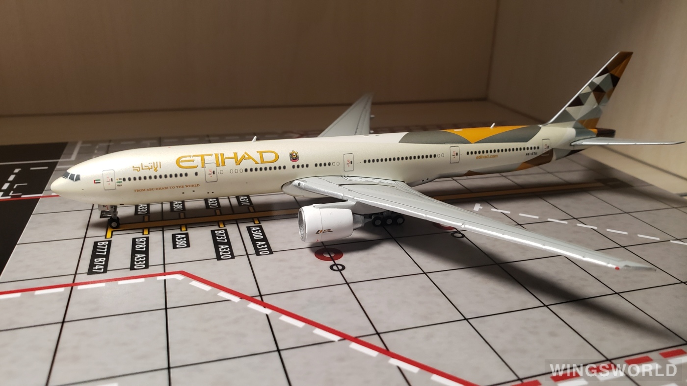 Geminijets 1:400 GJETD1542 Etihad Airways 阿提哈德航空 Boeing 777-300 A6-ETA