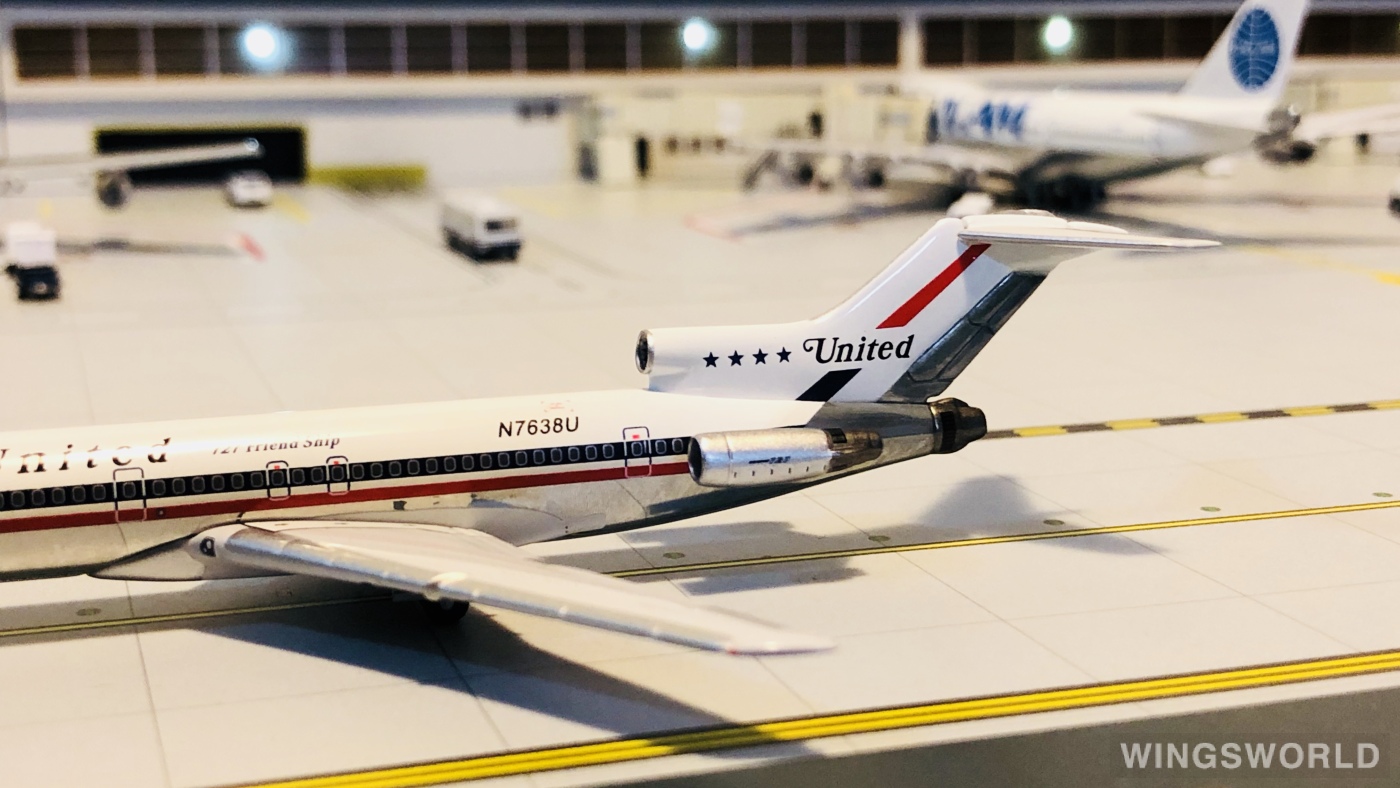 AeroClassics 1:400 ACN7638U United Airlines 美国联合航空 Boeing 727-200 N7638U
