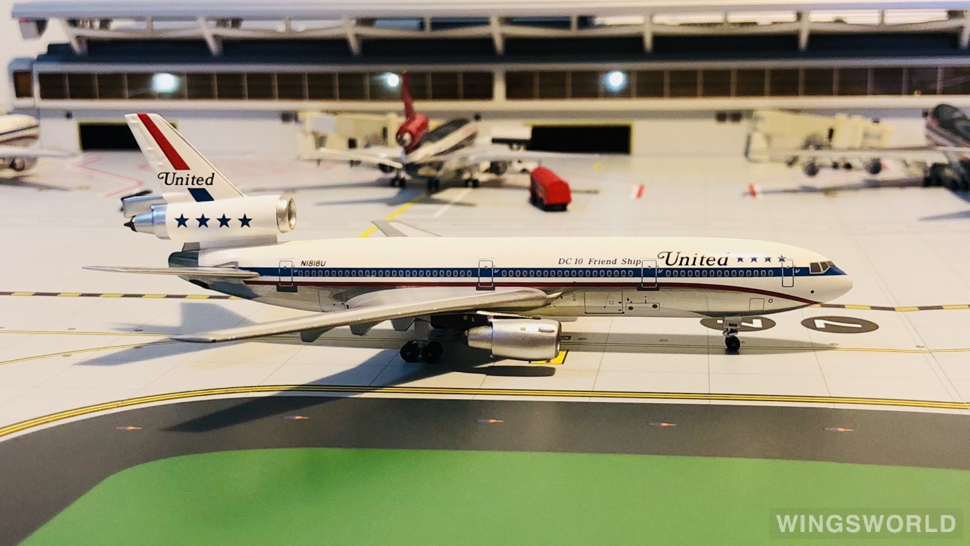 AeroClassics 1:400 ACN1818U United Airlines 美国联合航空 McDonnell Douglas DC-10 N1818U