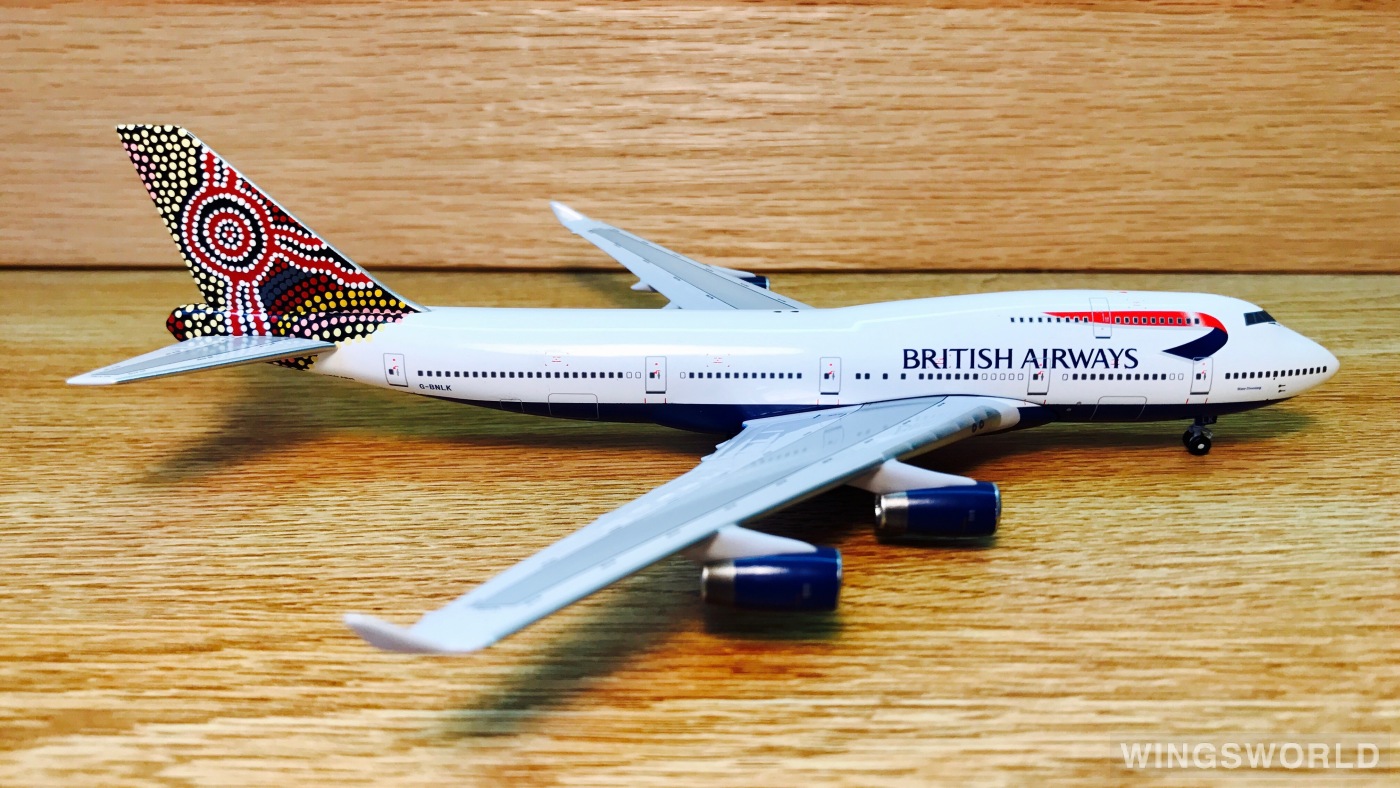 Big Bird 1:400 BB4-2004-40 British Airways 英国航空 Boeing 747-400 G-BNLK