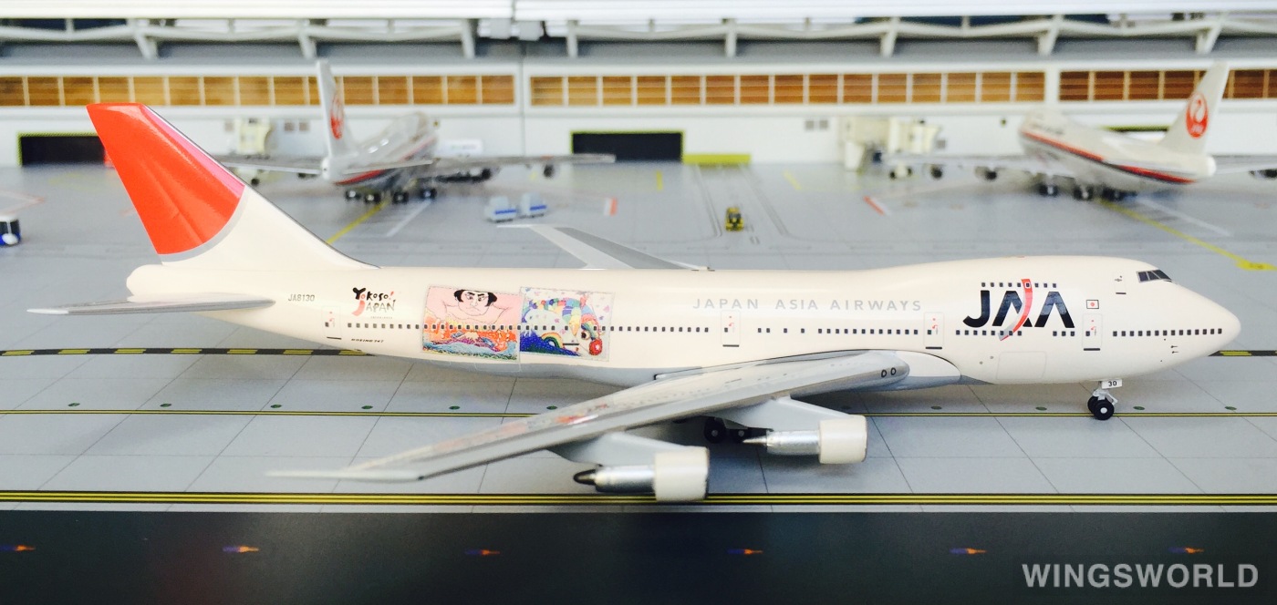 Big Bird 1:400 BB4-2004-57 Japan Asia Airways 日本亚细亚航空 Boeing 747-100 JA8130