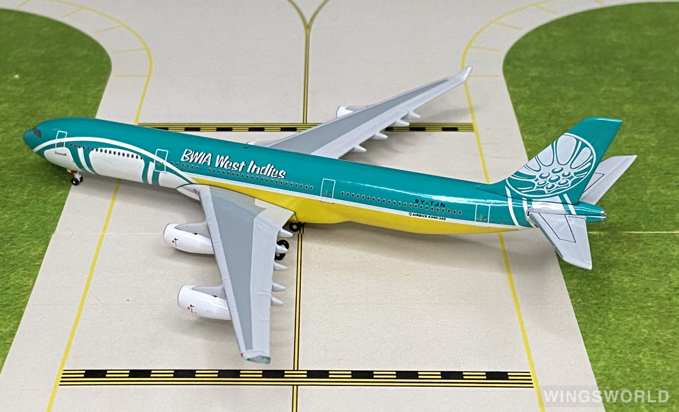 Starjets 1:500 SJBWA174 BWIA West Indies Airways Airbus A340-300 9Y-TJN