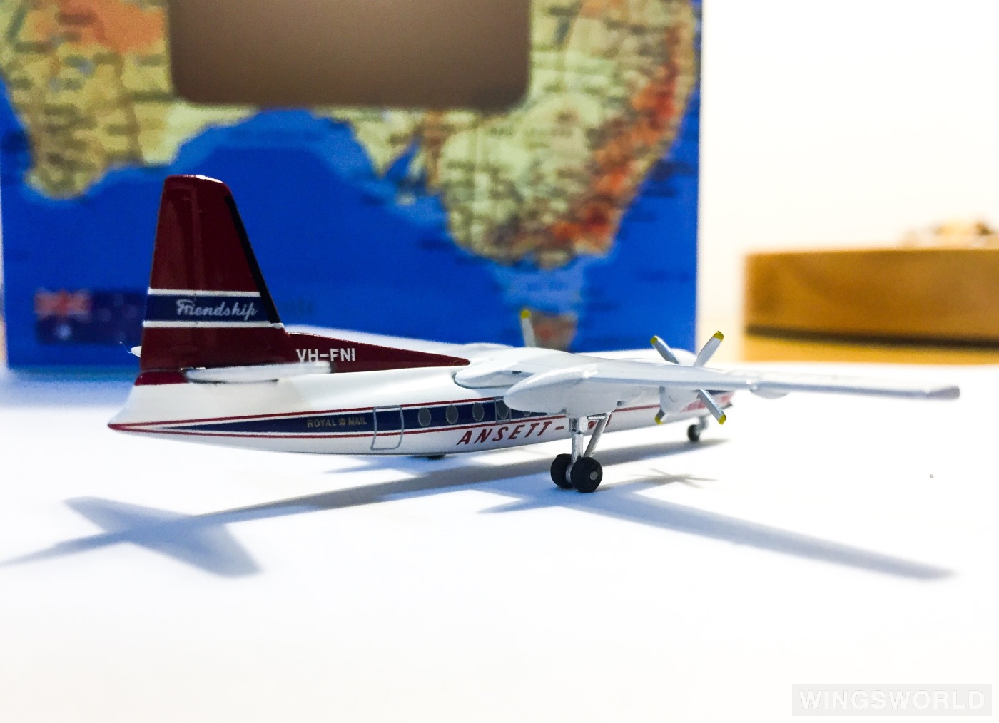 AeroClassics 1:400 ACVHFNI Ansett 澳洲安捷航空 Fokker F-27 VH-FNI