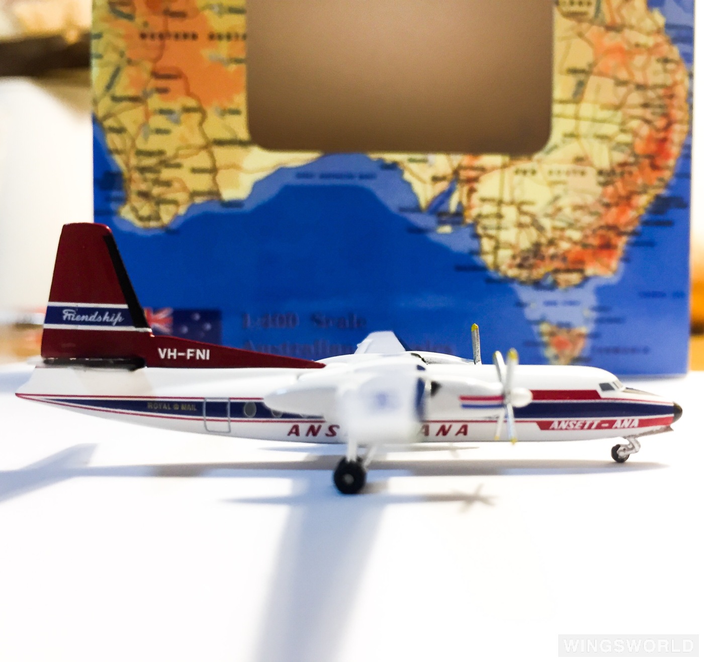 AeroClassics 1:400 ACVHFNI Ansett 澳洲安捷航空 Fokker F-27 VH-FNI