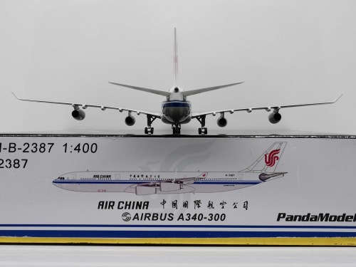 Air China 中国国际航空 Airbus A340-300 B-2387 无国旗涂装 PM-B-2387 Pandamodel 1:400
