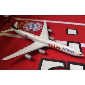 Lufthansa 汉莎航空 Airbus A340-600 D-AIHK 拜仁慕尼黑足球队彩绘 562553 Herpa 1:400