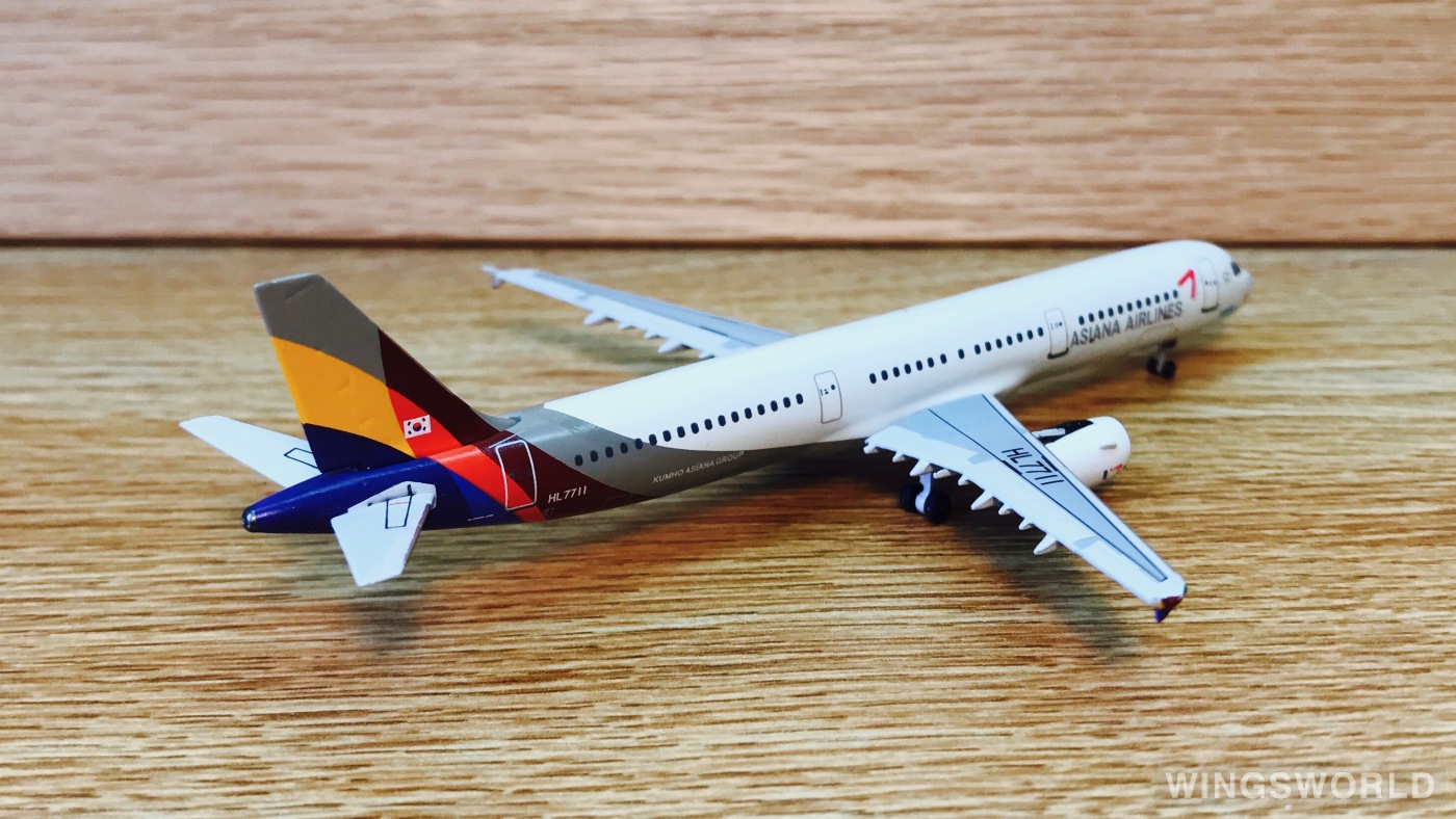 AeroClassics 1:400 ACHL7711 Asiana 韩亚航空 Airbus A321 HL7711