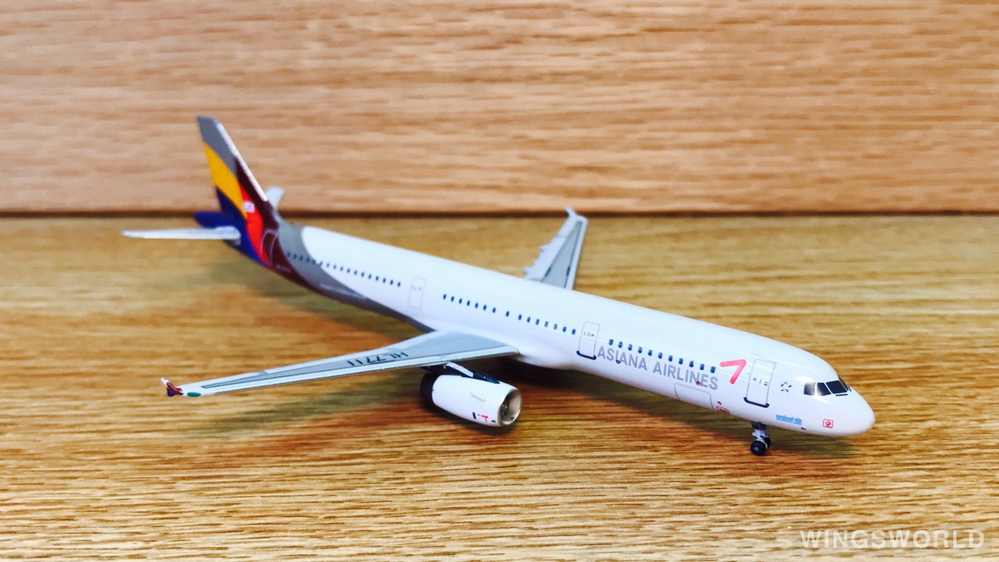 AeroClassics 1:400 ACHL7711 Asiana 韩亚航空 Airbus A321 HL7711