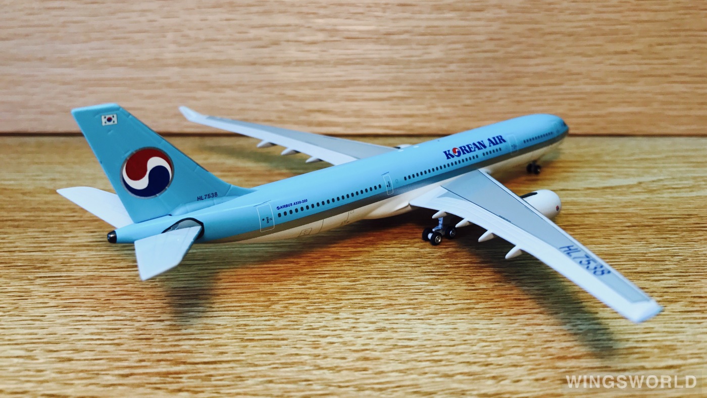 AeroClassics 1:400 ACHL7538 Korean Air 大韩航空 Airbus A330-200 HL7538