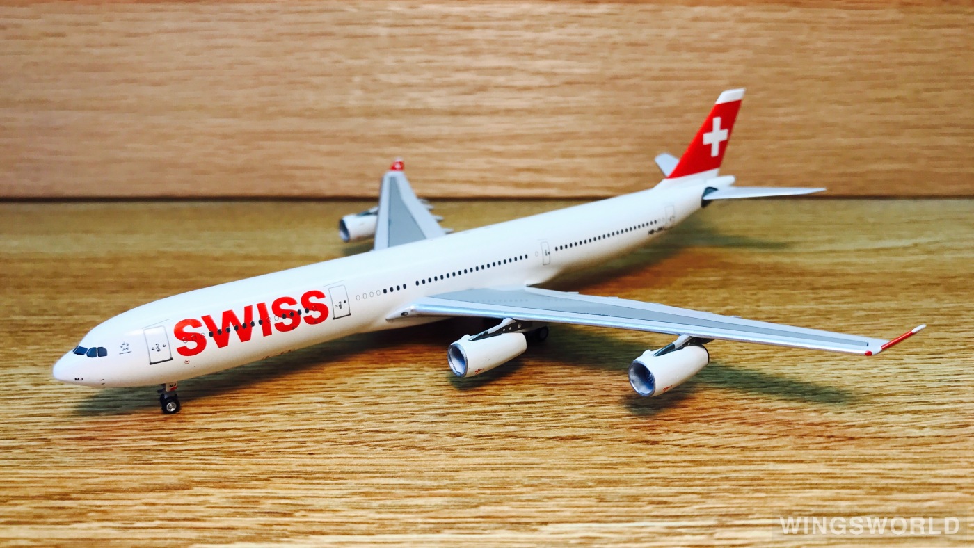 AeroClassics 1:400 AC4HBJMJ Swiss 瑞士国际航空 Airbus A340-300 HB-JMJ