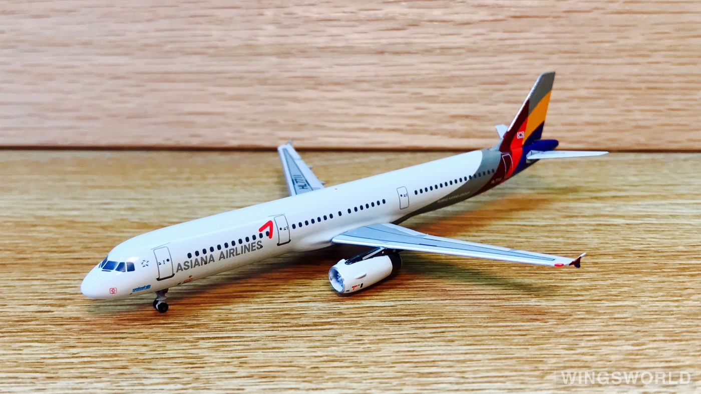 AeroClassics 1:400 ACHL7711 Asiana 韩亚航空 Airbus A321 HL7711