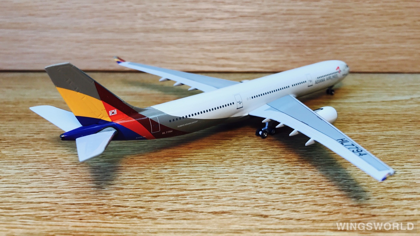 AeroClassics 1:400 ACHL7794 Asiana 韩亚航空 Airbus A330-300 HL7794