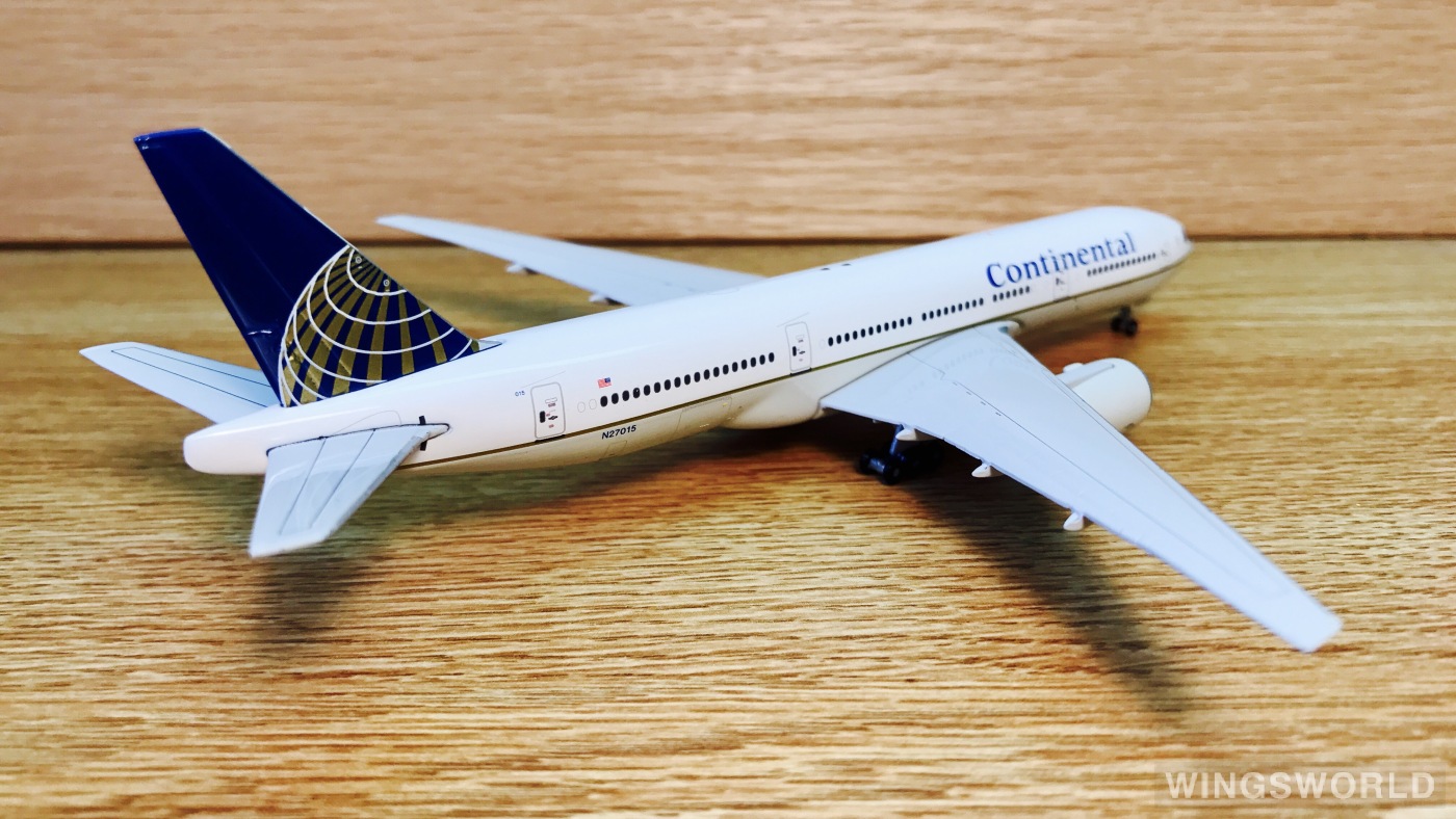 Geminijets 1:400 GJCOA1024 Continental Airlines 美国大陆航空 Boeing 777-200 N27015