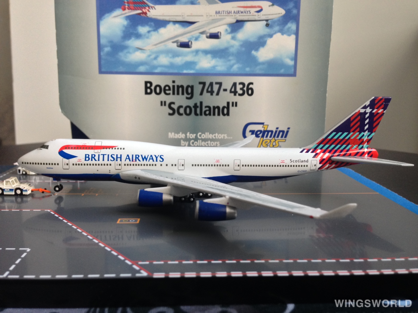 Geminijets 1:400 GJBAW017 British Airways 英国航空 Boeing 747-400 G-CIVO