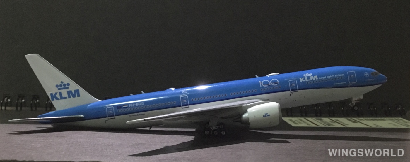 Phoenix 1:400 PH11579 KLM 荷兰皇家航空 Boeing 777-200 PH-BQD