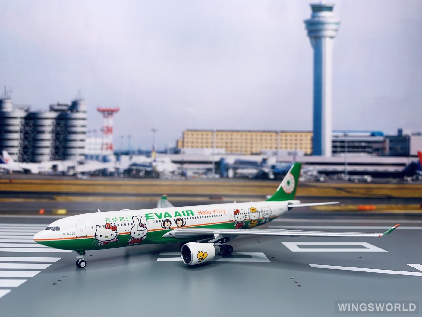 Pandamodel 1:400 PM-B-16303 EVA Air 长荣航空 Airbus A330-200 B-16303