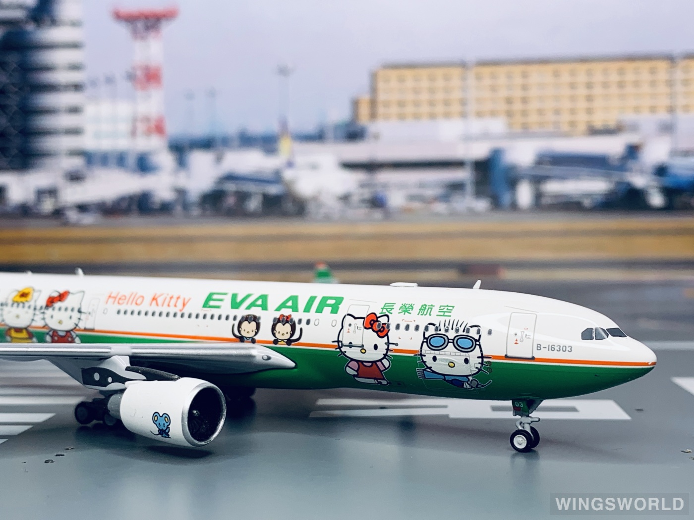 Pandamodel 1:400 PM-B-16303 EVA Air 长荣航空 Airbus A330-200 B-16303