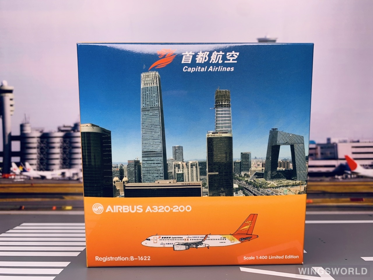 HYJLwings 1:400 HYJL11002 Capital Airlines 首都航空 Airbus A320 B-1622