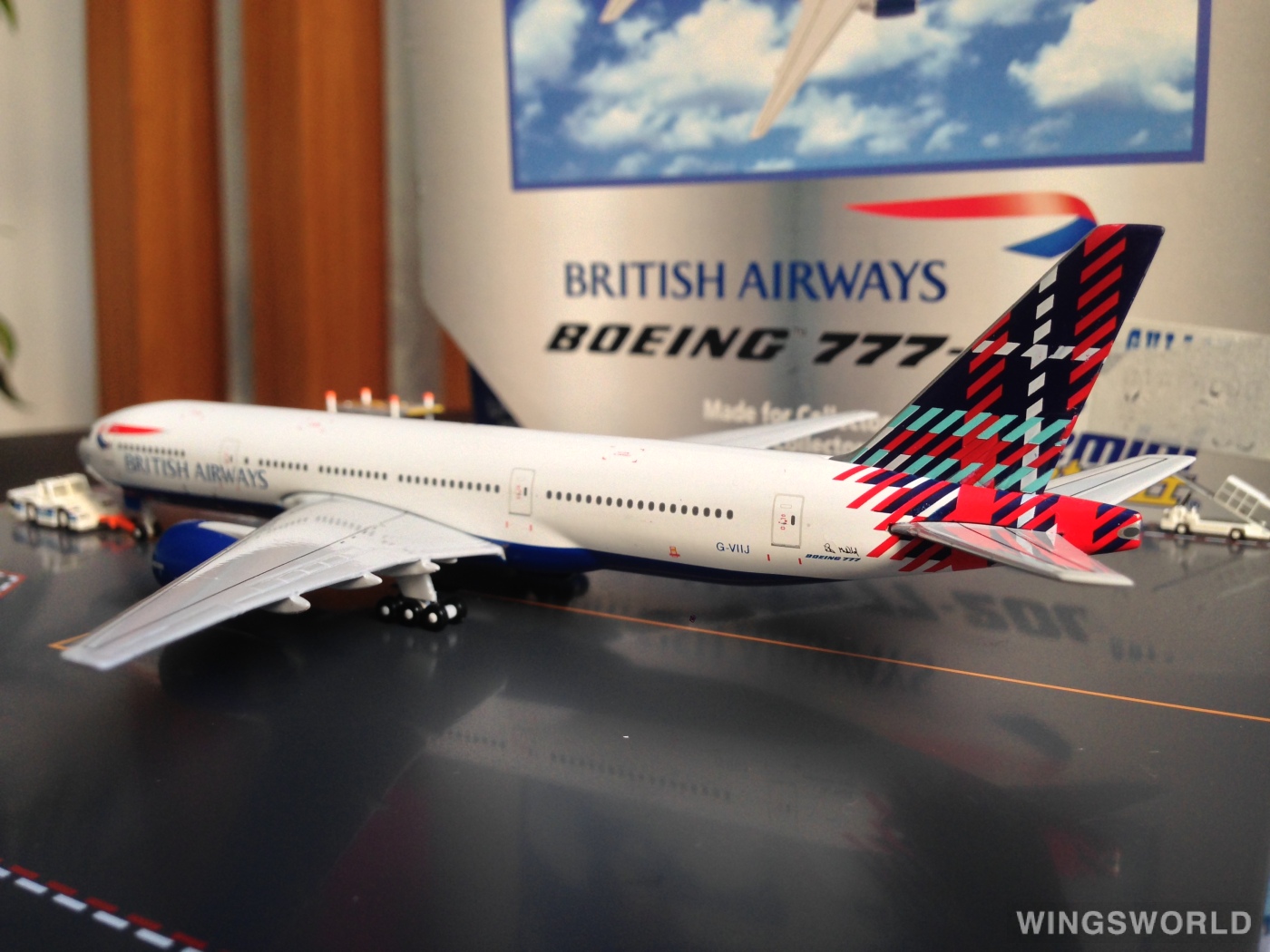 Geminijets 1:400 GJBAW355 British Airways 英国航空 Boeing 777-200 G-VIIJ