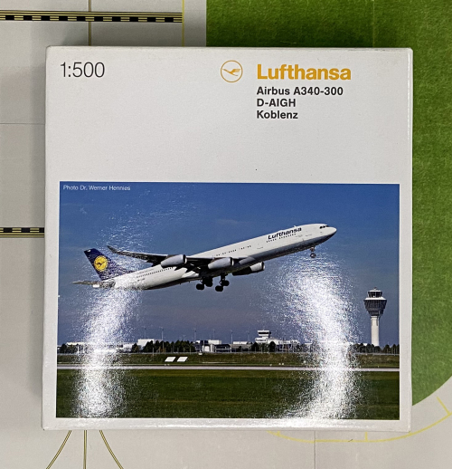 Lufthansa 汉莎航空 Airbus A340-300 D-AIGH  516549 Herpa 1:500