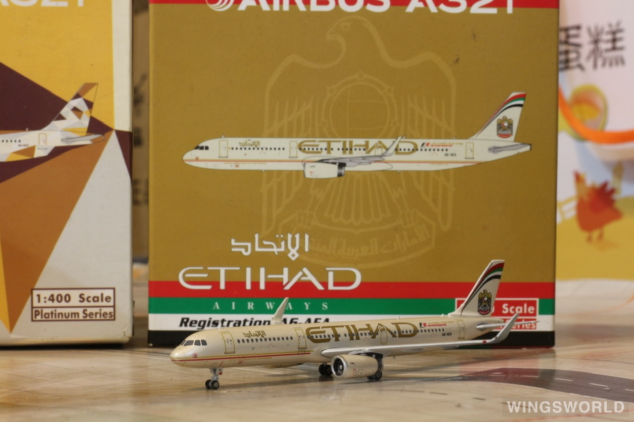 Phoenix 1:400 PH10983 Etihad Airways 阿提哈德航空 Airbus A321 A6-AEA