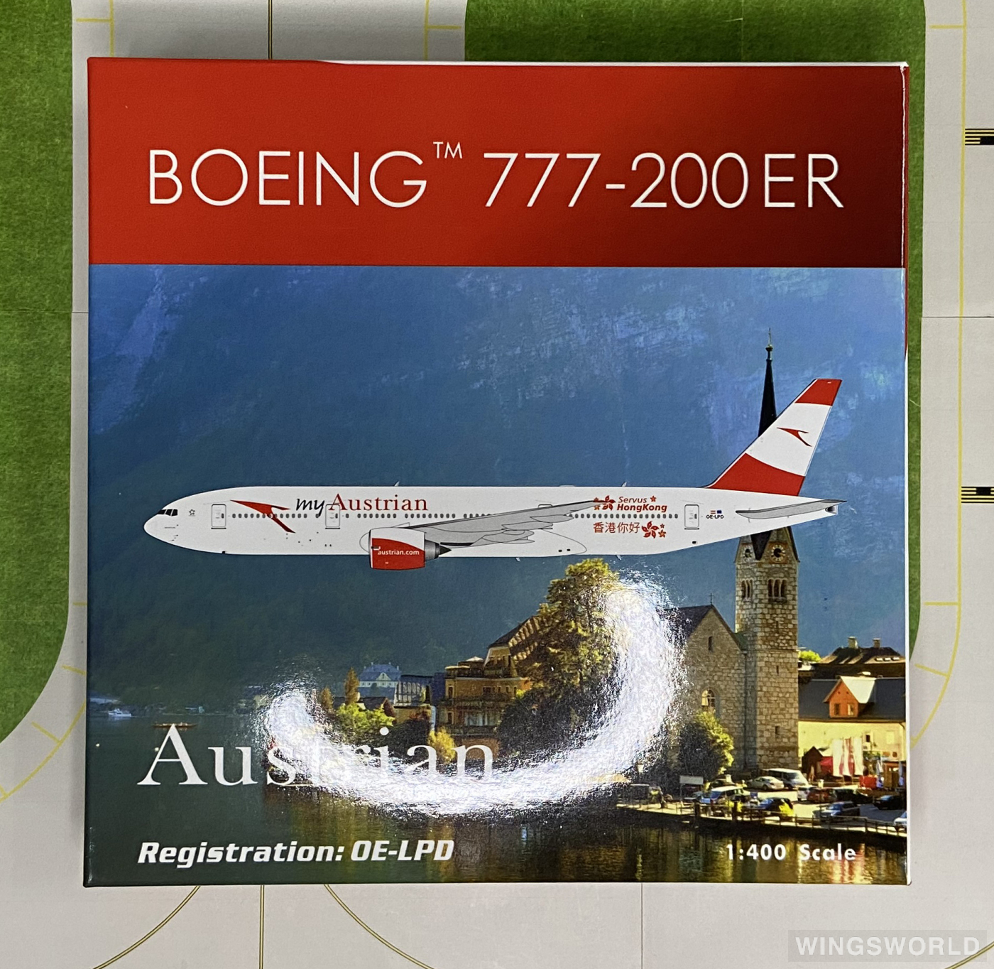 Phoenix 1:400 PH04109 Austrian Airlines 奥地利航空 Boeing 777-200 OE-LPD