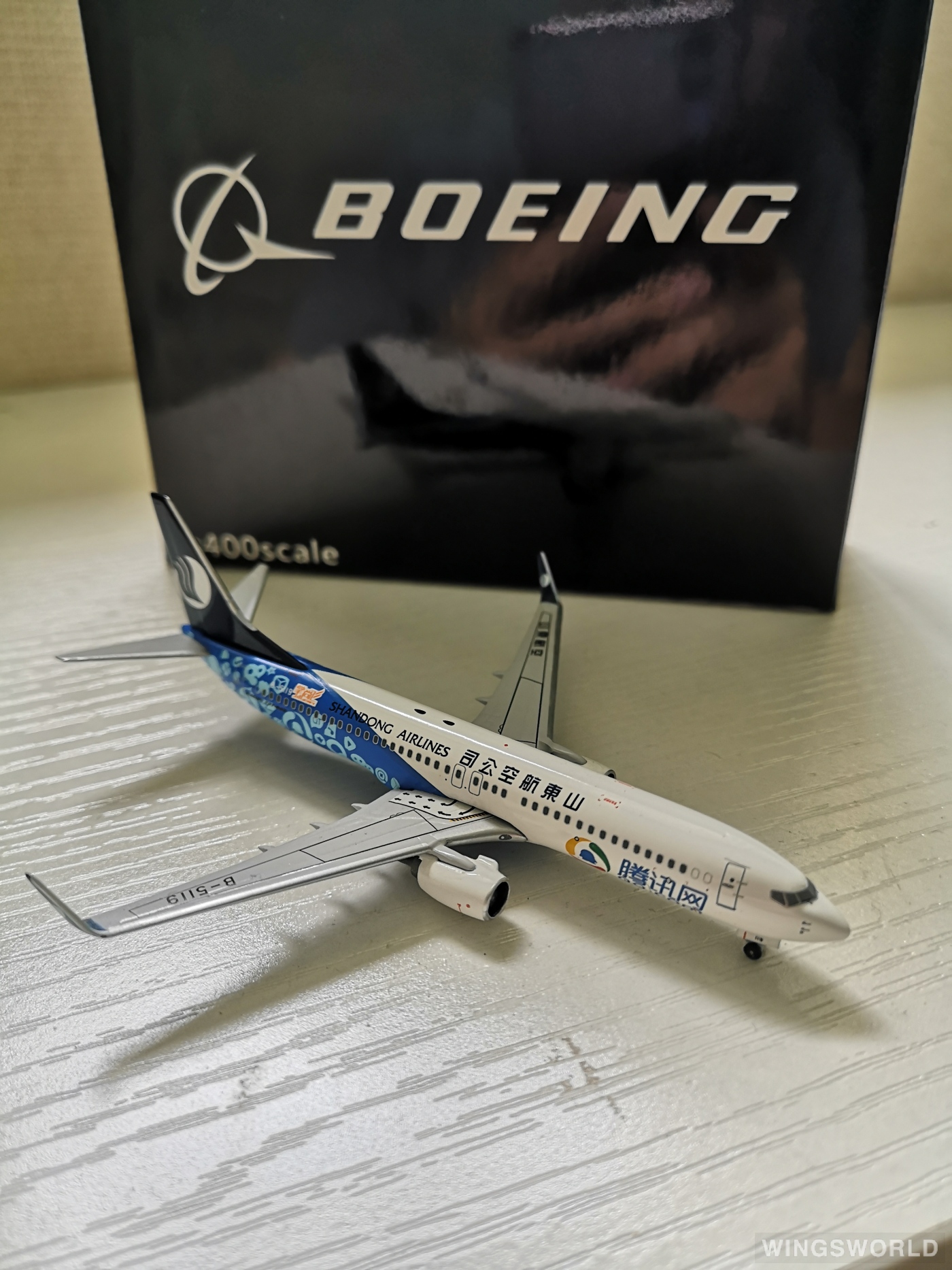 Skywings 1:400 SKY-024 Shandong Airlines 山东航空 Boeing 737-800 B-5119