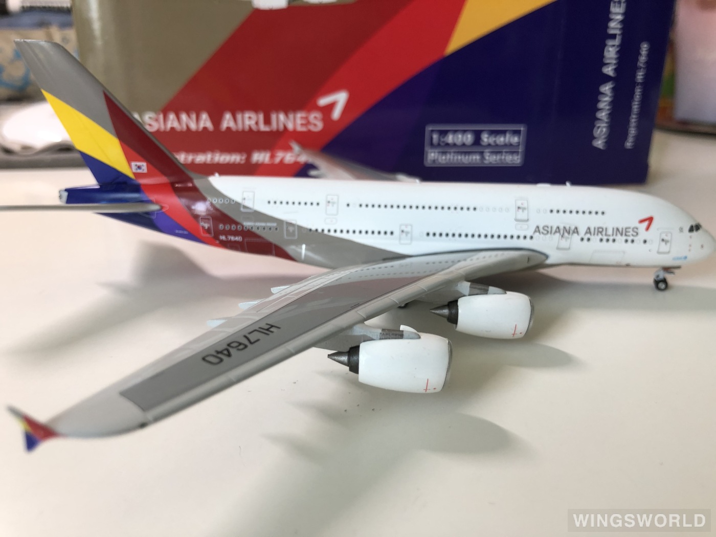 Phoenix 1:400 PH11516 Asiana 韩亚航空 Airbus A380-800 HL7640