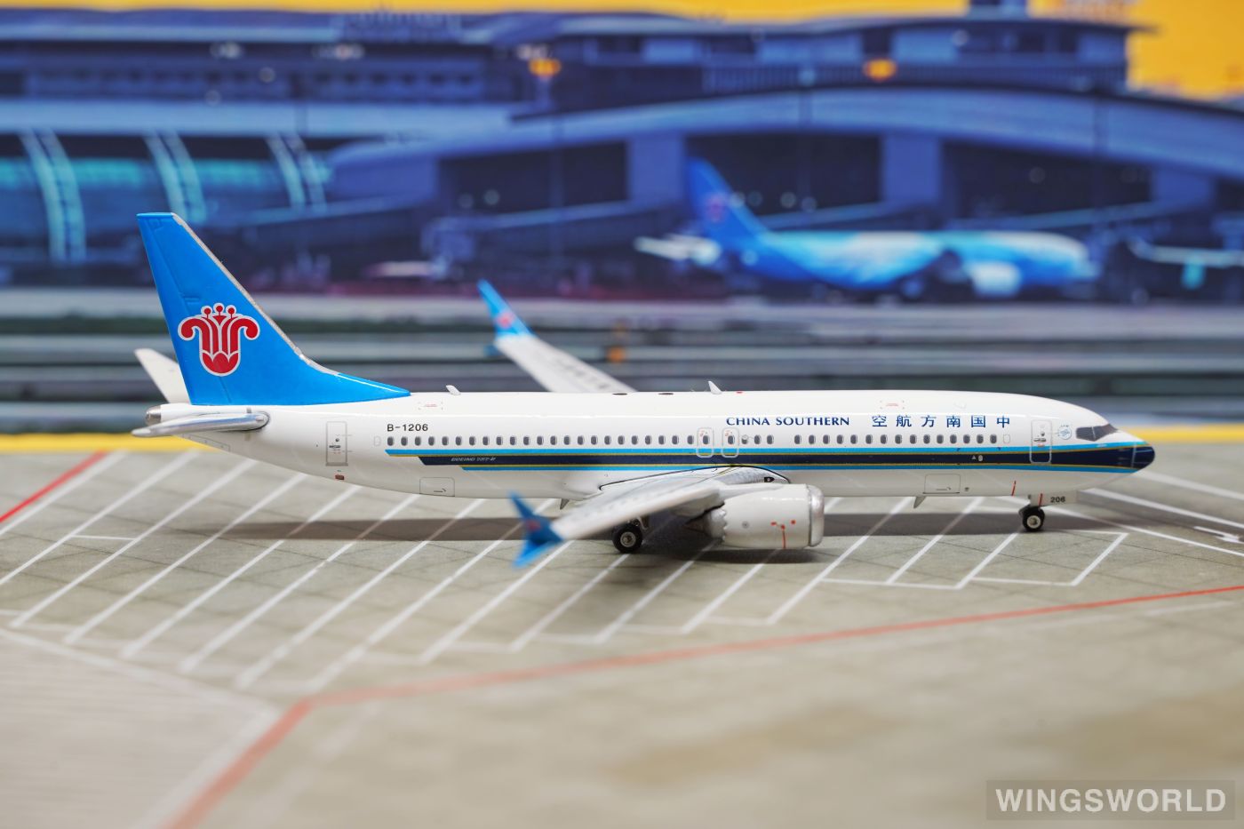 Phoenix 1:400 PH11436 China Southern 中国南方航空 Boeing 737 MAX 8 B-1206