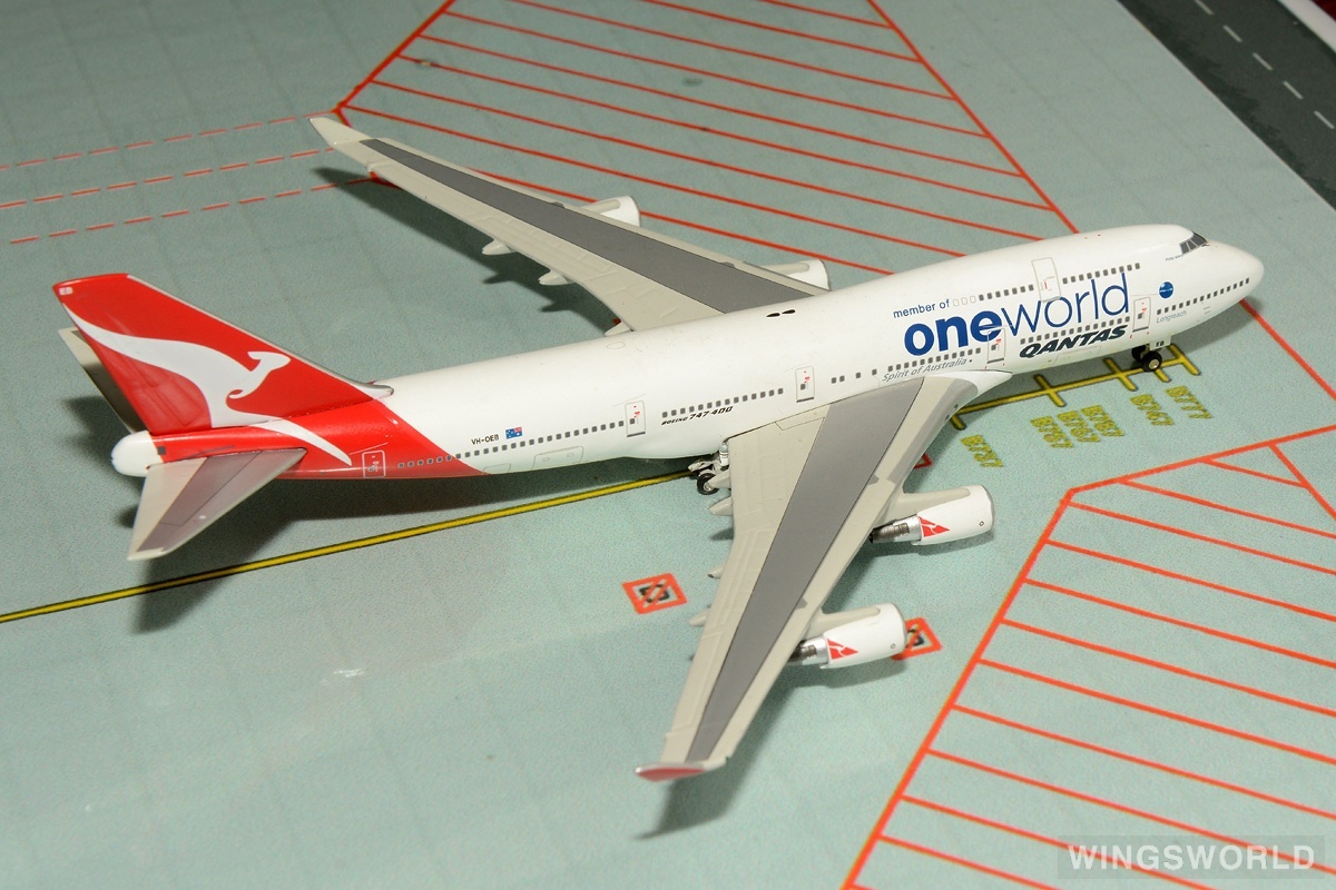 Geminijets 1:400 GJQFA926 Qantas 澳洲航空 Boeing 747-400 VH-OEB