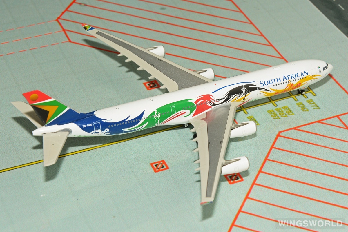 ③South African 南アフリカ航空 エアバスA340-300模型 Phoenix A340-300 南アフリカ航空 ZS-SXF 1/400 [11769]