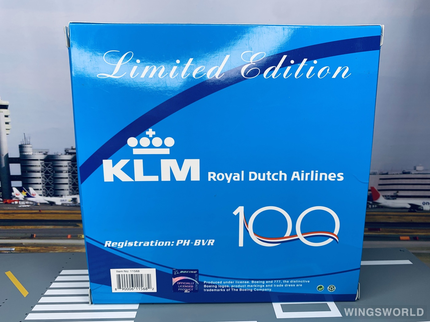 Phoenix 1:400 PH11568 KLM 荷兰皇家航空 Boeing 777-300ER PH-BVR