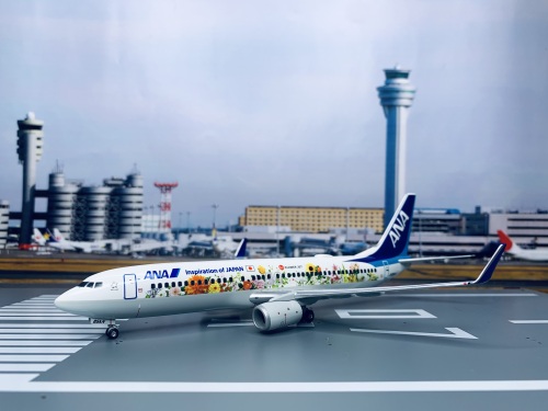 ANA 全日空 Boeing 737-800 JA85AN 東北 Flower Jet NH20148 Hogan 1:200